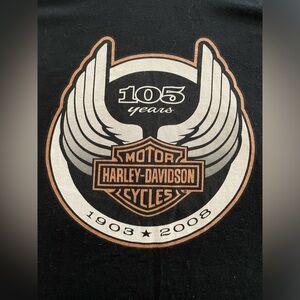 Men's Made in the USA Harley-Davidson 105 Year Anniversary T-Shirt Size 2XL